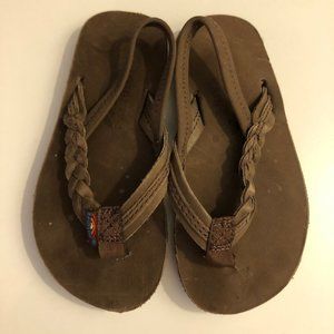 NWOT - Rainbow Leather Sandals Toddler 7
